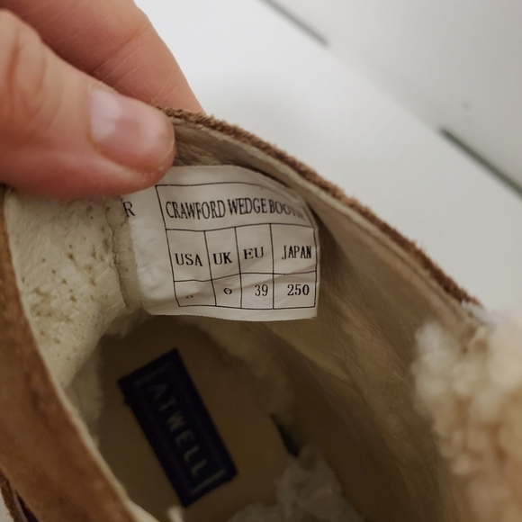 Atwell Crawford Wedge Booties Size 8, Casual, Stylish, Warm, Light Brown - Picture 9 of 13